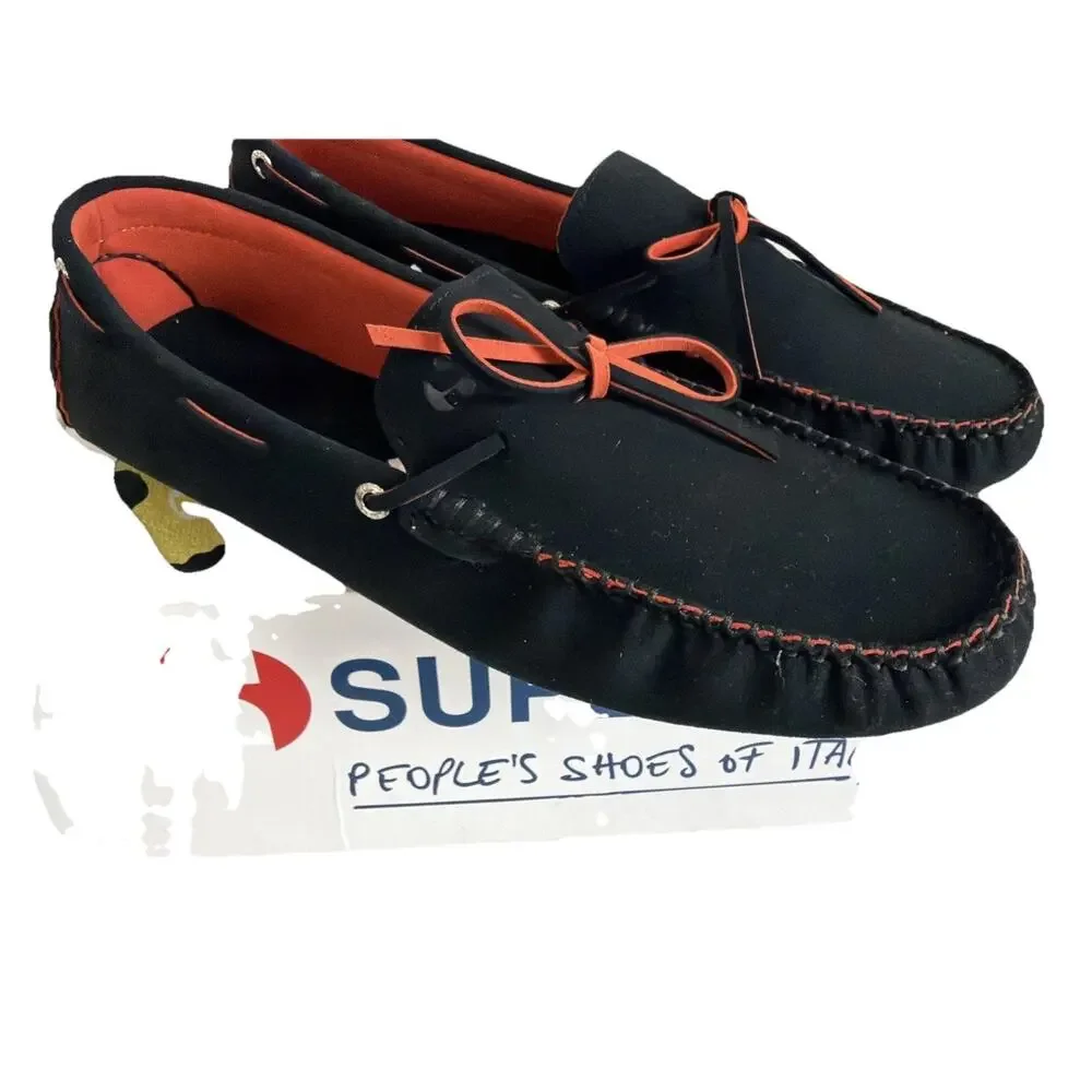 NWT Superga 941 Black & Orange Men’s Driving Loafers- USA Size 11.5